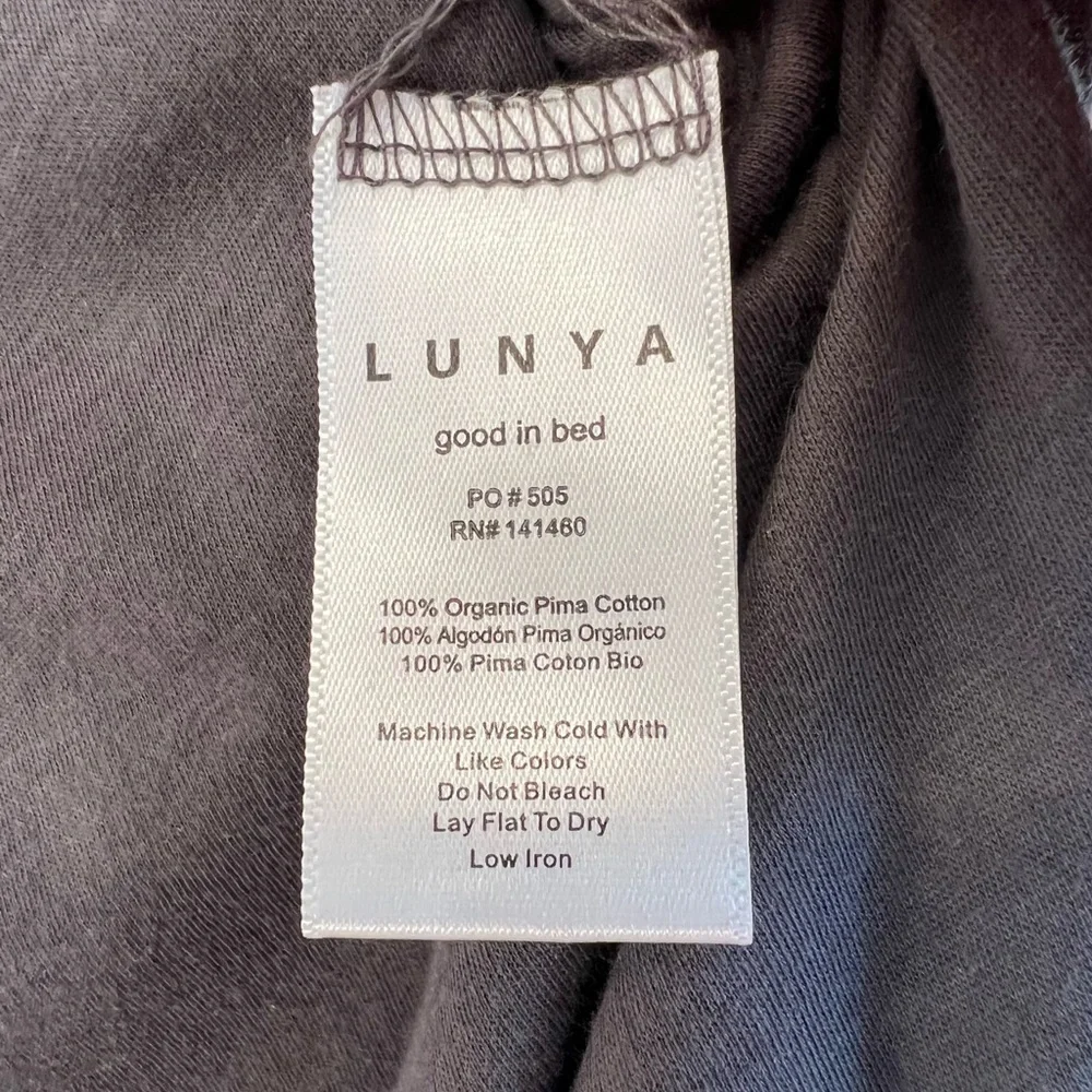 Lunya Organic Pima Jumpsuit Dark Grey XS NWOT Coastal Minimalist Lounge Casual - Picture 5 of 5